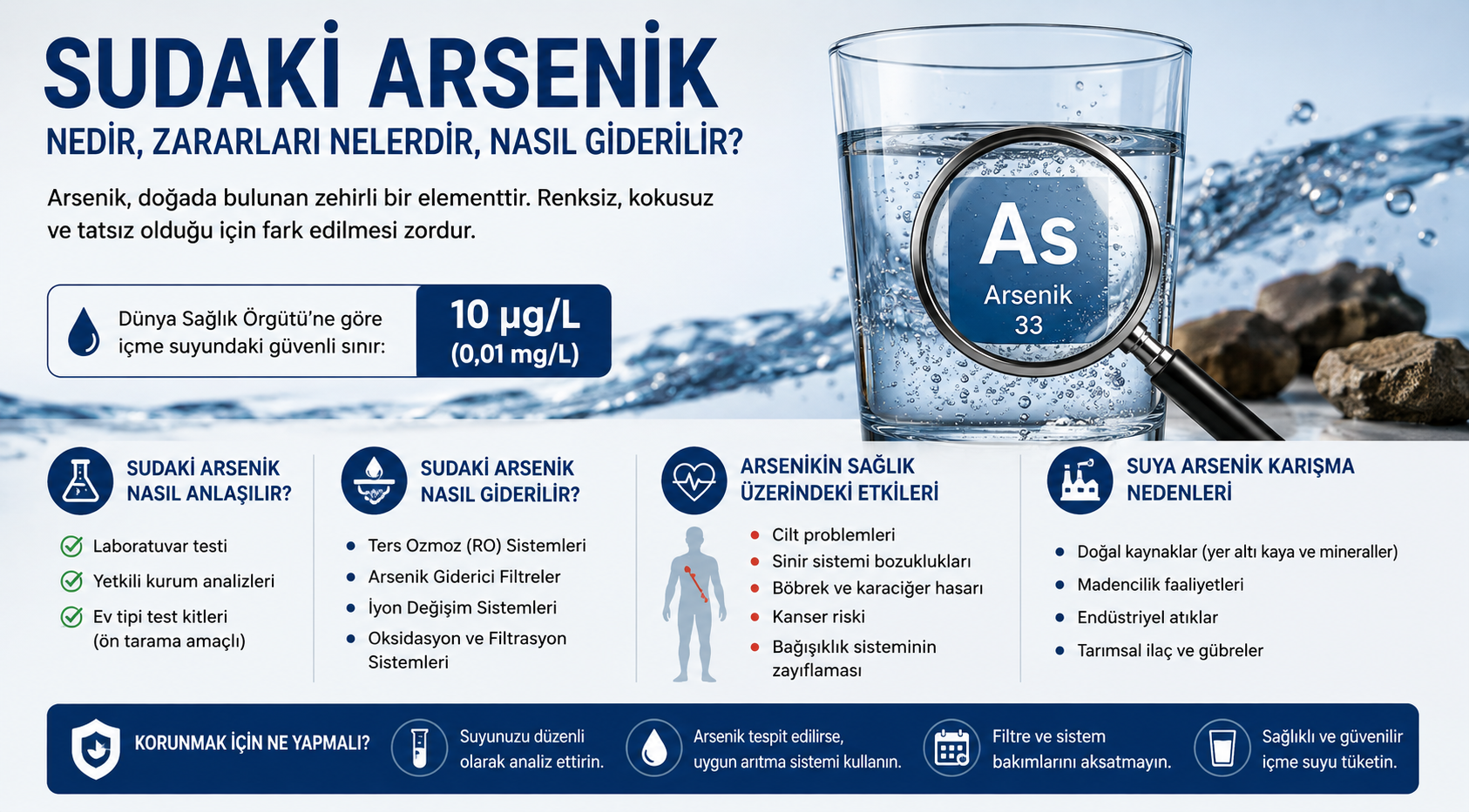 sudaki arsenik,suda arsenik,arsenik nedir,arsenik değeri,sudaki arsenik değeri,arsenik giderimi,arsenik arıtma,arsenik filtresi,arsenik giderme sistemi,kuyu suyunda arsenik