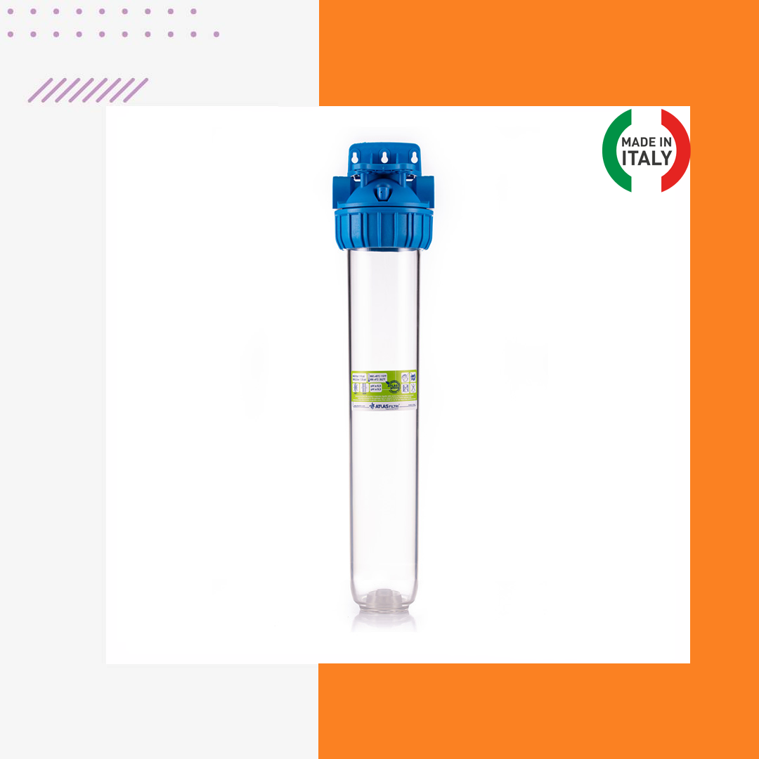 20'' 3P Master Housing 3/4'' Daire Girişi Su Arıtma Filtre Kabı