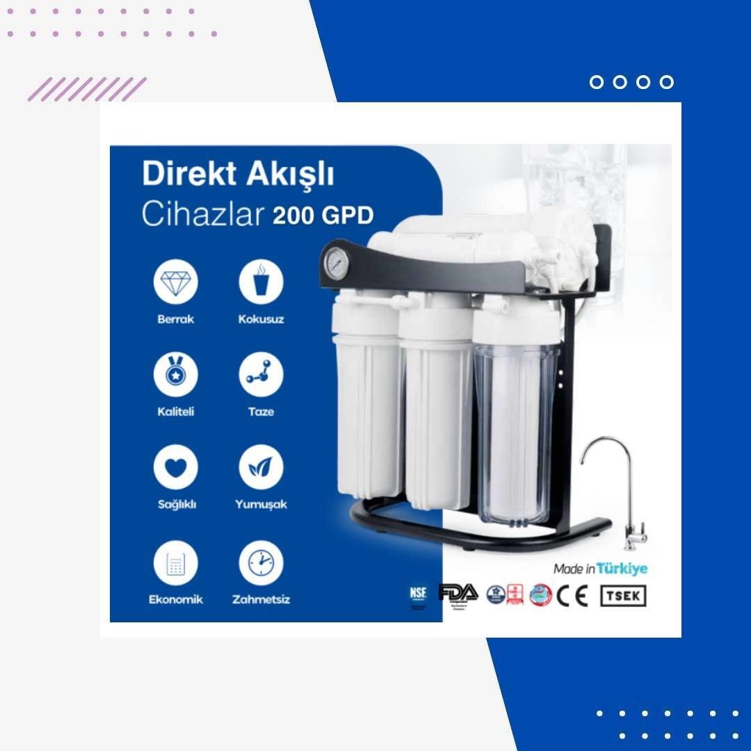 200 GPD Çay Ocağı Tipi Su Arıtma Cihazı