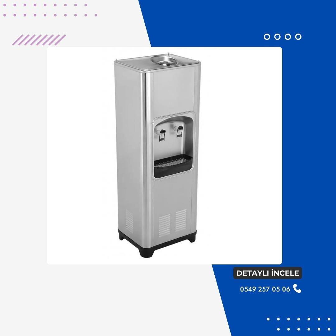 Caritas 300GPD Arıtmalı Soğuk Su Sebili Paslanmaz Gövde Pompalı