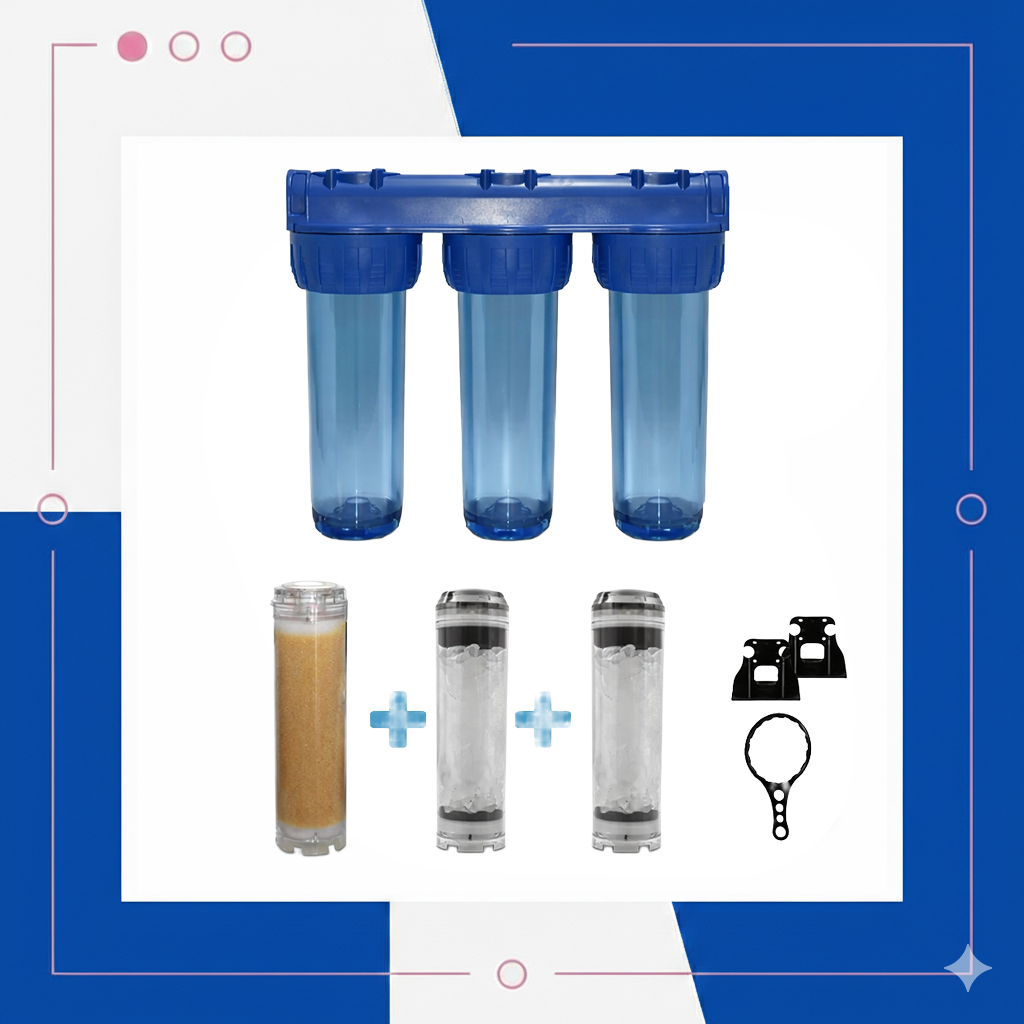 Daire Girişi Su Arıtma Cihazı Ağır Kireç Ve Klor Önleyici 