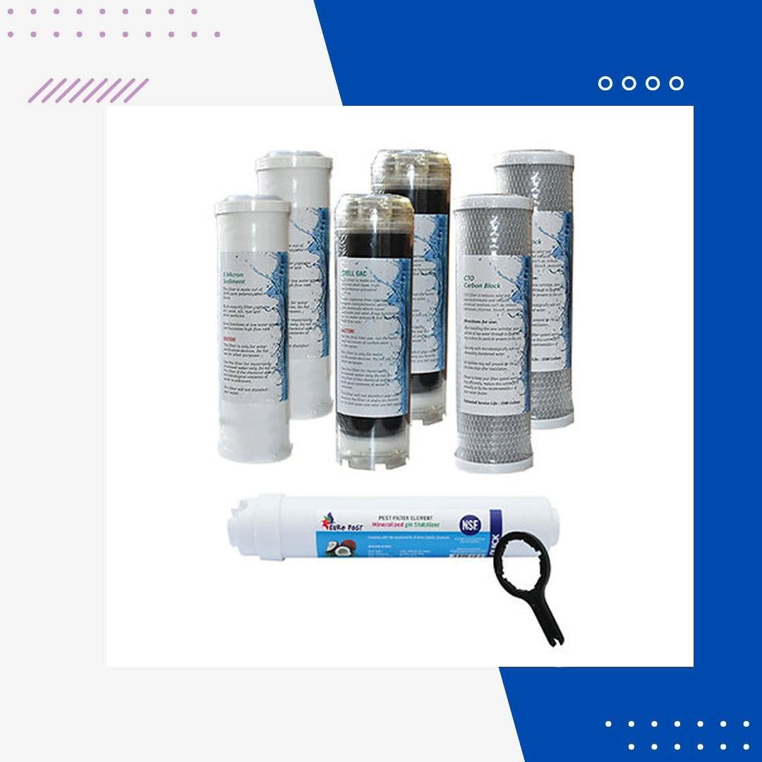 İhlas Aura Cebilon Su Arıtma Cihazı Uyumlu 4 Aşamalı Yıllık Filtre Seti