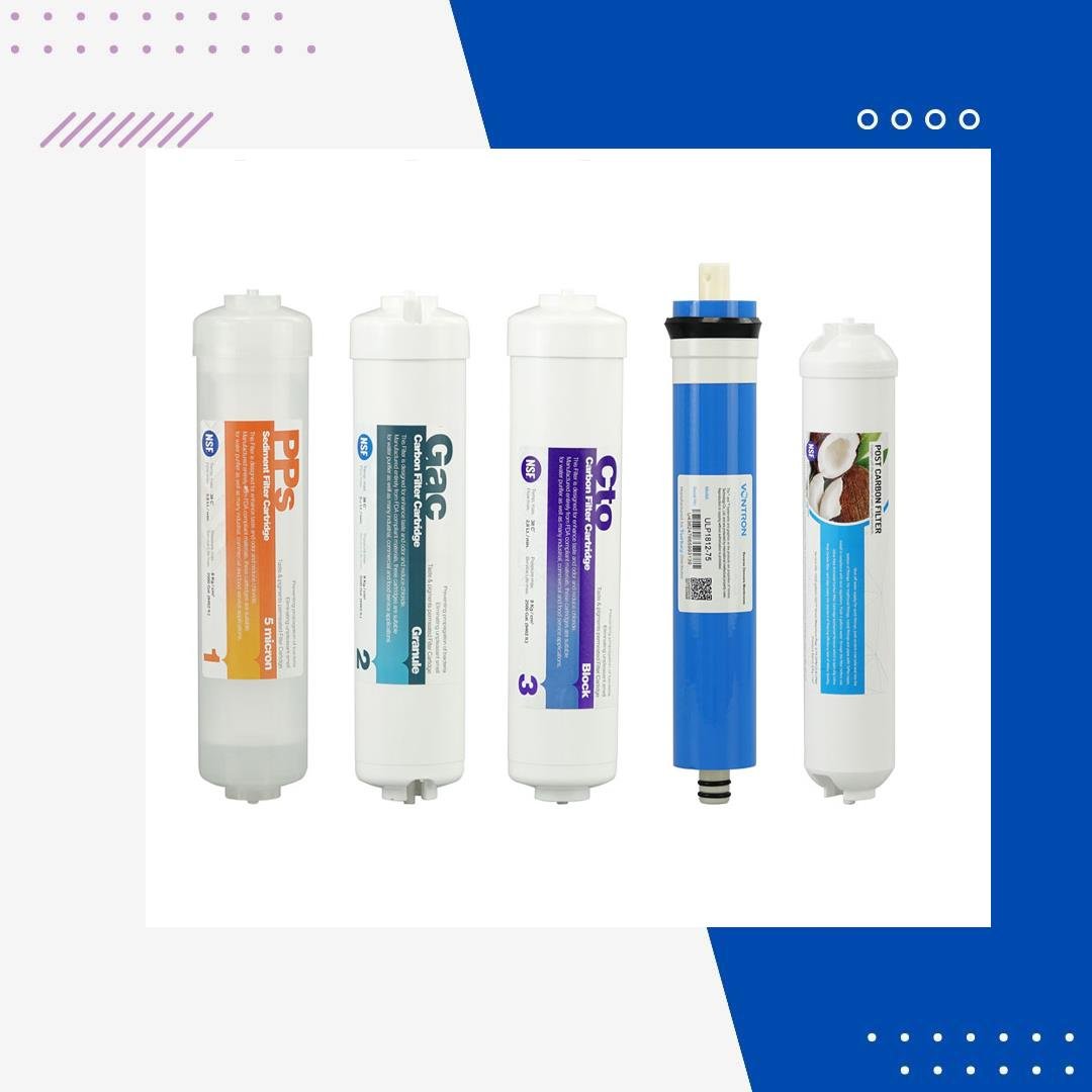 Nsf Onaylı Çubuklu İnline 5li Filtre Seti Vontron Membranlı