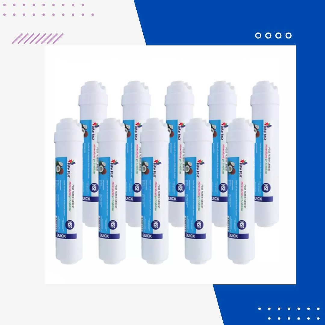 Su Arıtma Cihazı Filtresi Nsf Onaylı 1840 Post Karbon Tatlandırıcı Son Karbon Filtre ( 10 Adet )