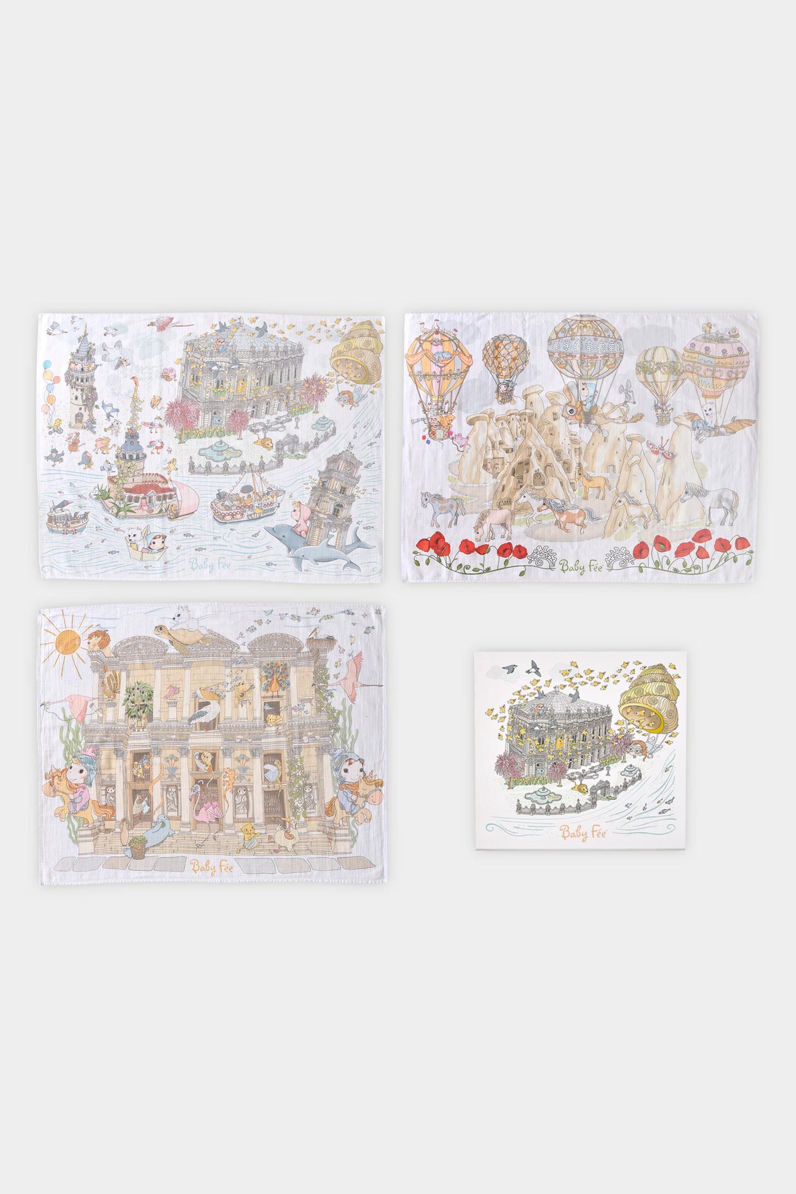 Gift Muslin Blanket Set of 3