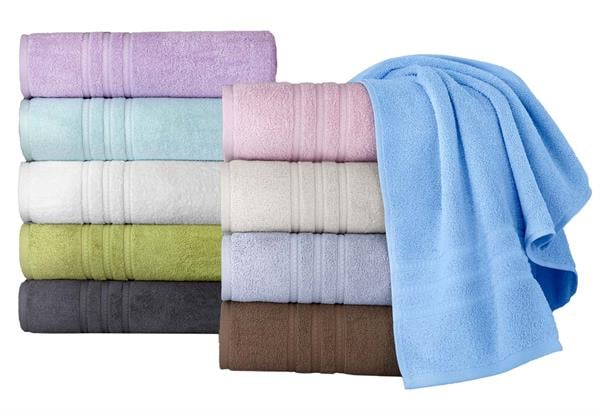 Menderes Home Cotton Collection Bukle Banyo Havlusu Bordürlü Kahve