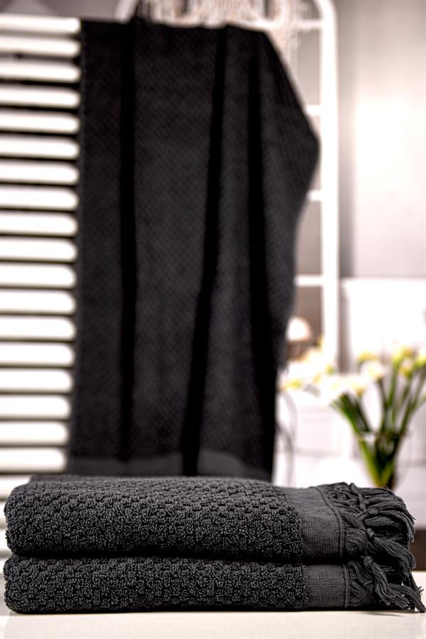 Menderes Home Cotton Collection Bukle Banyo Havlusu Peşkir Antrasit