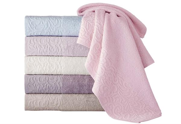 Menderes Home Cotton Collection Bukle El Havlusu Sarmaşık Pudra