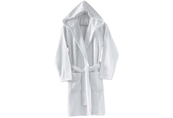 Menderes Home Cotton Collection Bukle Large Kapşonlu Bornoz Düz Byz