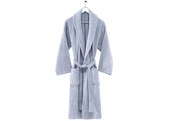 Menderes Home Cotton Collection Bukle Large Bornoz Düz Gri