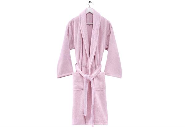 Menderes Home Cotton Collection Bukle Medium Bornoz Düz Pembe