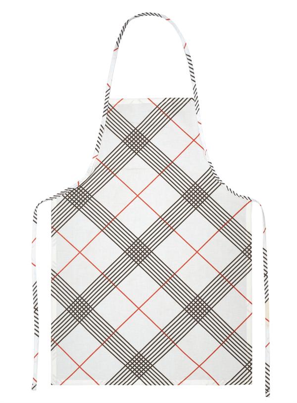 Menderes Home Cotton Collection Döşemelik Mutfak Önlüğü Grey Red