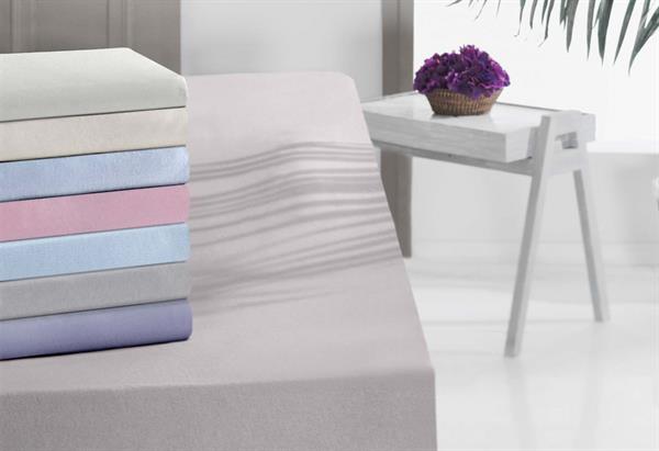 Menderes Home Cotton Collection Jarse Çift Kişilik Fitted Ekru