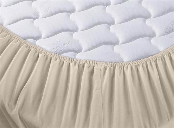 Menderes Home Cotton Collection Ranforce Tek Kişilik Fitted Düzboya Bej
