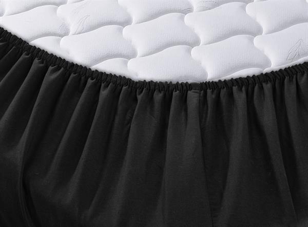 Menderes Home Cotton Collection Ranforce Tek Kişilik Fitted Düzboya Siyah