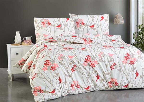 Menderes Home Cotton Collection Ranforce Çift Kişilik Nevresim Takımı Pure Romance
