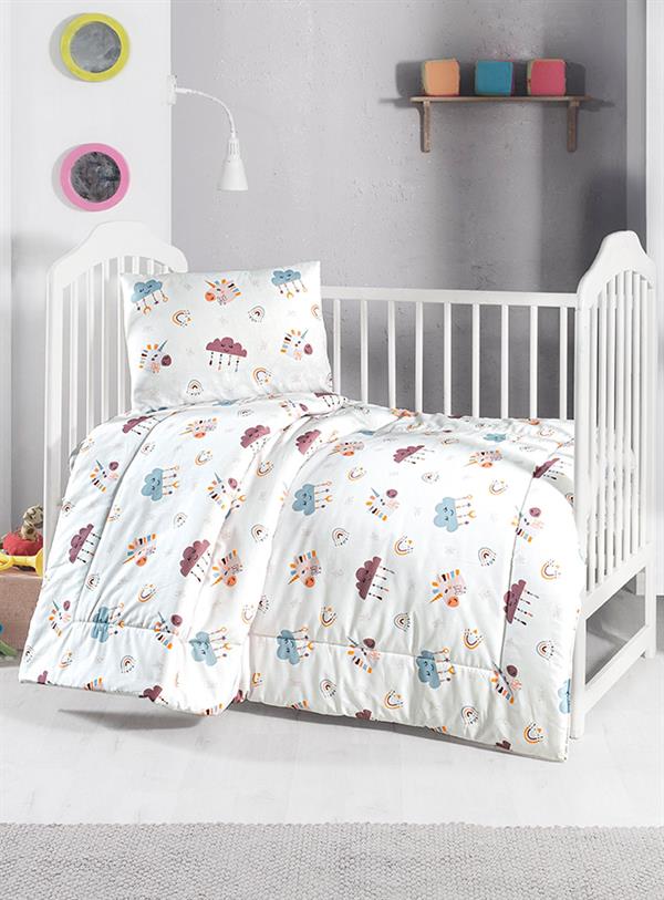 Menderes Home Lanotte Ranforce Bebe Yorgan+Yastık Kılıfı Bulut