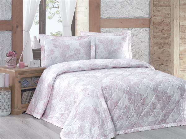 Menderes Home Lanotte Saten Çift Kişilik Yatak Örtüsü Takımı Gloria