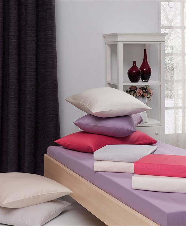 Menderes Home Lanotte Saten Tek Kişilik Fitted+Yastık Düzboya Kırmızı
