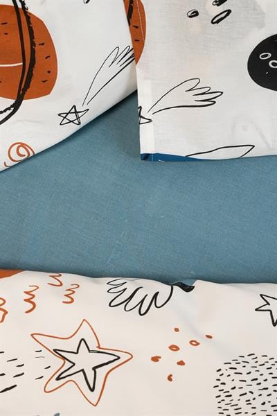 Cotton Collection %100 Pamuk Bebek Nevresim Takımı Space
