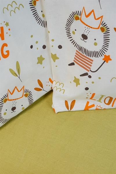 Cotton Collection %100 Pamuk Bebek Nevresim Takımı Lion