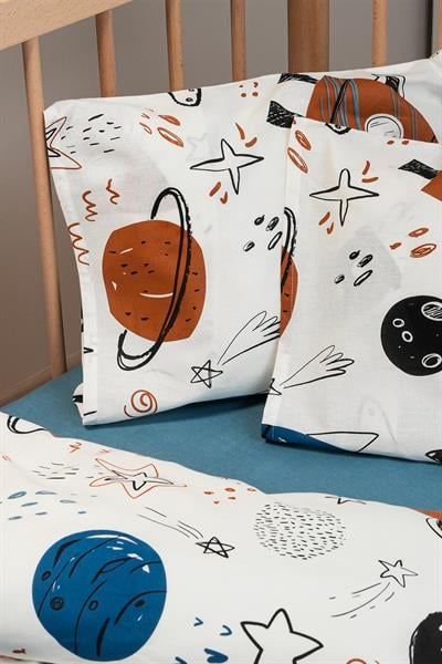 Cotton Collection %100 Pamuk Bebek Nevresim Takımı Space