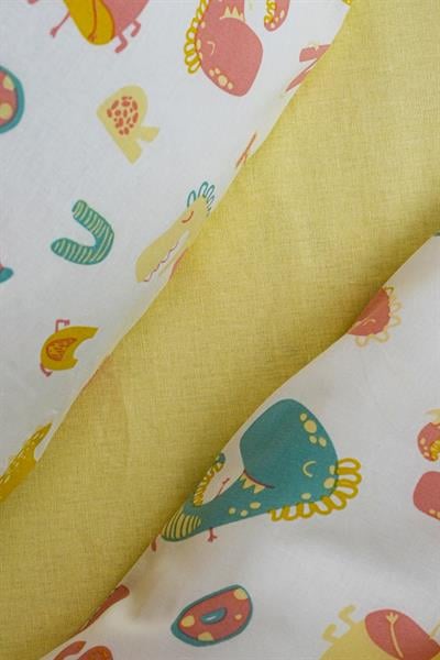 Cotton Collection %100 Pamuk Bebek Nevresim Takımı Dinosaurs