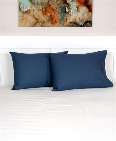 Cotton Collection 2'li Yastık Kılıfı Lacivert