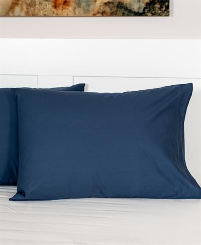 Cotton Collection 2'li Yastık Kılıfı Lacivert