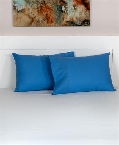 Cotton Collection 2'li Yastık Kılıfı Mavi