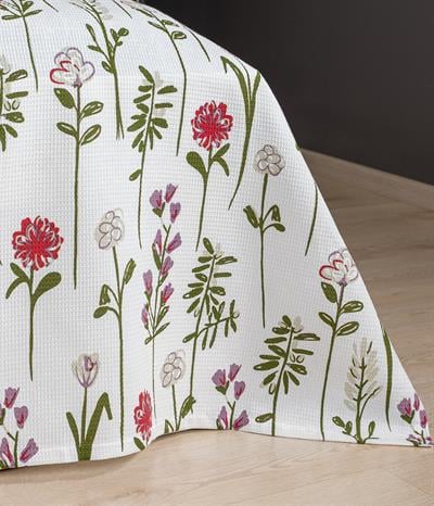 Cotton Collection Çift Kişilik Pike Fleur