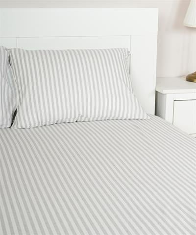 Cotton Collection Çizgili Çarşaf Seti D1