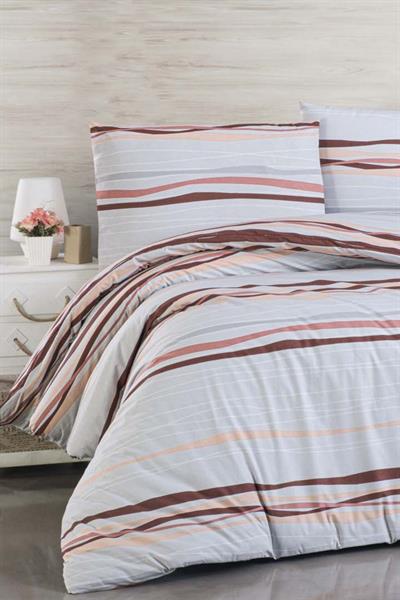 Cotton Collection Ranforce Tek Kişilik Nevresim Seti Mauve Sky