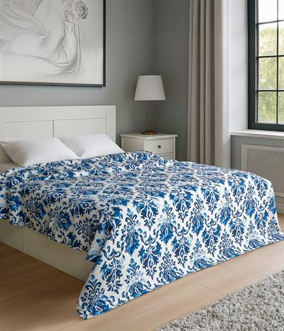 Cotton Collection Tek Kişilik Pike Akdeniz