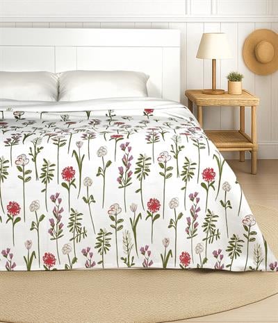 Cotton Collection Tek Kişilik Pike Fleur