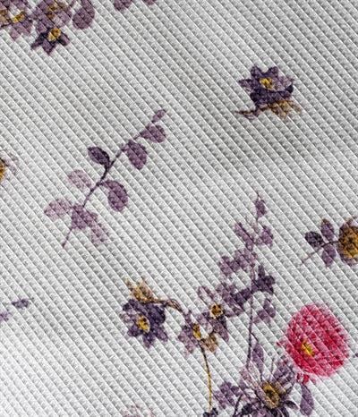 Cotton Collection Tek Kişilik Pike Flora
