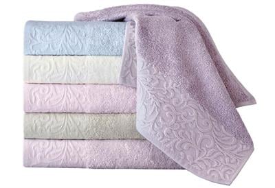 Menderes Home Cotton Collection Bukle Banyo Havlusu Sarmaşık Lila