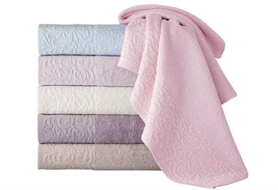 Menderes Home Cotton Collection Bukle El Havlusu Sarmaşık Pudra