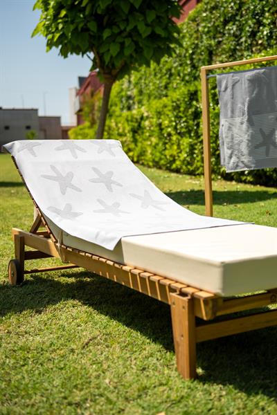Menderes Home Cotton Collection Bukle Plaj Havlusu Yıldız Gri