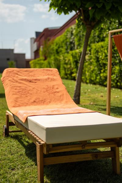 Menderes Home Cotton Collection Bukle Plaj Havlusu Çark Orange