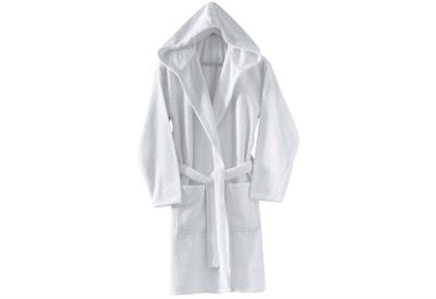 Menderes Home Cotton Collection Bukle XLarge Kapşonlu Bornoz Düz Byz