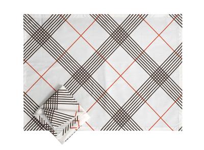 Menderes Home Cotton Collection Döşemelik 2'Li Mutfak Peçete Grey Red