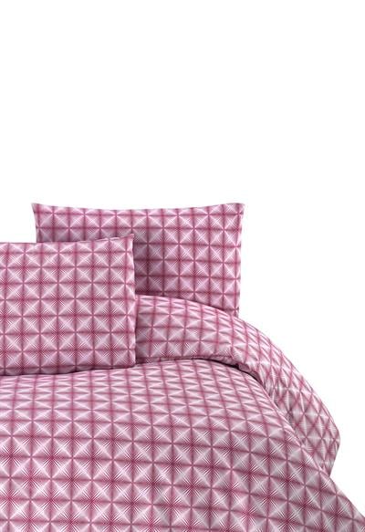 Menderes Home Cotton Collection Ranforce Çift Kişilik Nevresim+Yastık Efekt Gül Kurusu