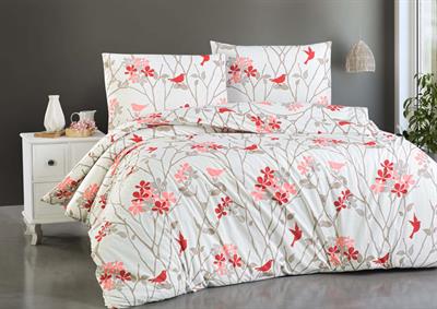 Menderes Home Cotton Collection Ranforce Çift Kişilik Nevresim Takımı Pure Romance