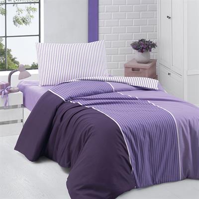 Menderes Home Cotton Collection Ranforce Tek Kişilik Nevresim Takımı Iva Lila