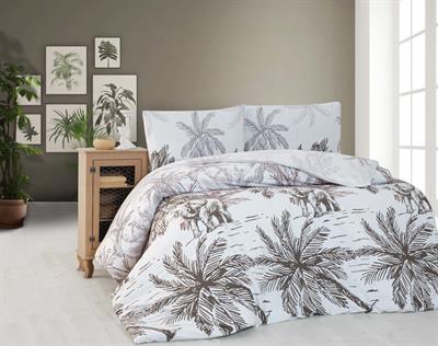 Menderes Home Cotton Collection Ranforce Çift Kişilik Nevresim Takımı Palm Elephant