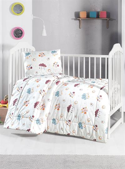Menderes Home Lanotte Ranforce Bebe Yorgan+Yastık Kılıfı Bulut