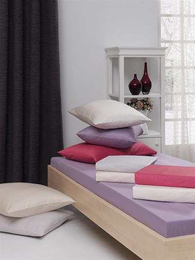 Menderes Home Lanotte Saten Tek Kişilik Fitted+Yastık Düzboya Krem