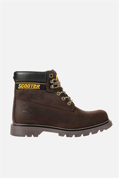 Scooter Su Geçirmez Deri Kahverengi Erkek Bot M5130NKA