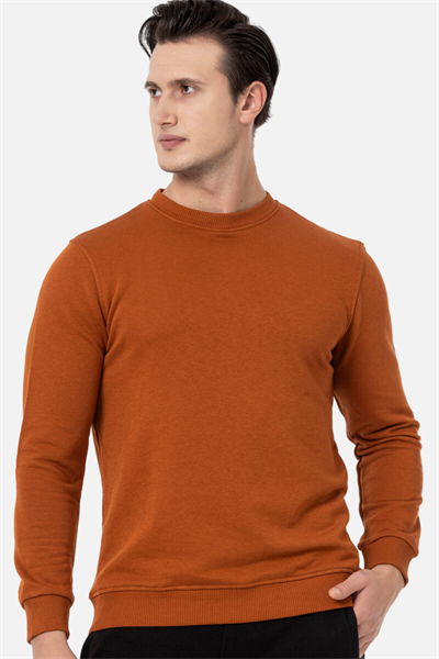 Scooter Bisiklet Yaka Kiremit Erkek Sweatshirt M1515TKR